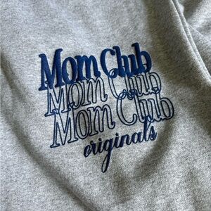 NWOT Slyfox Threads Mom Clue Originals Grey Sweatpants with Faded Logo